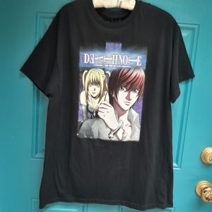 Vintage Oversized Tees Graphic T-Shirts Anime Art tshirt Cotton L death note